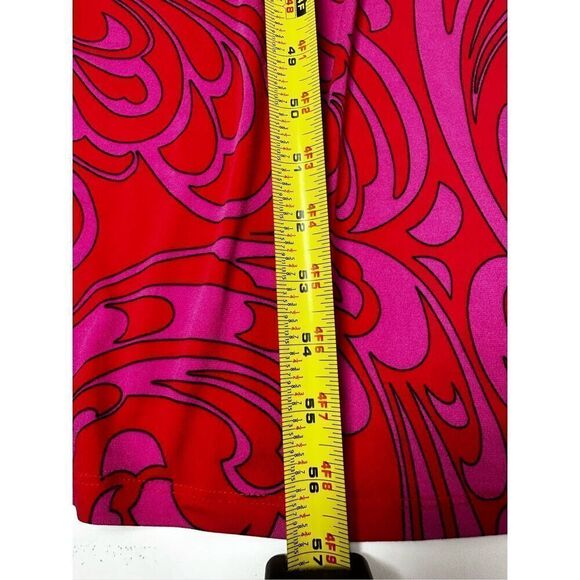 MICHAEL KORS Cynthia Paisley Halter Maxi Dress Radiant Pink Size 1X - Picture 12 of 16